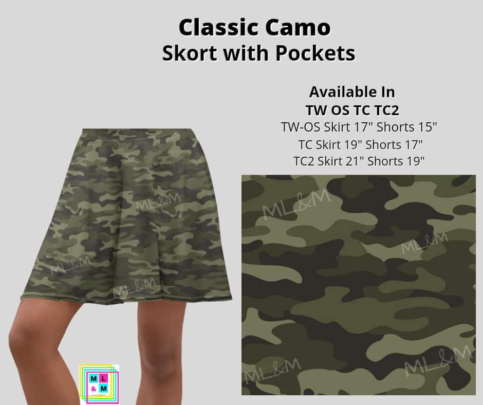 Classic Camo Skort
