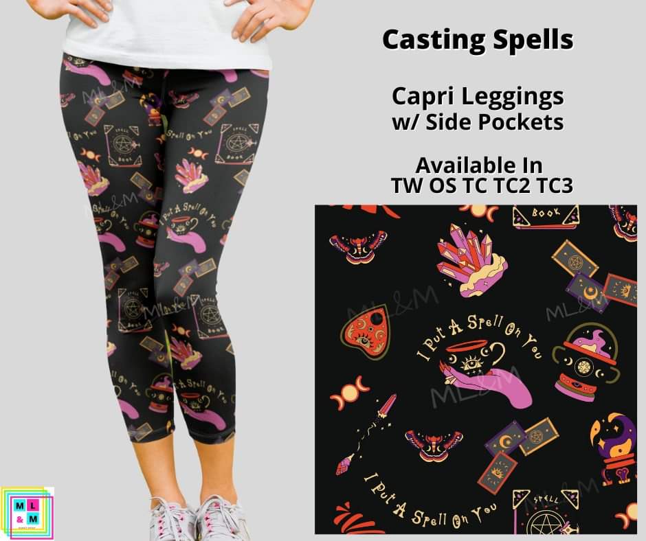 Casting Spells Capri Leggings w/ Pockets