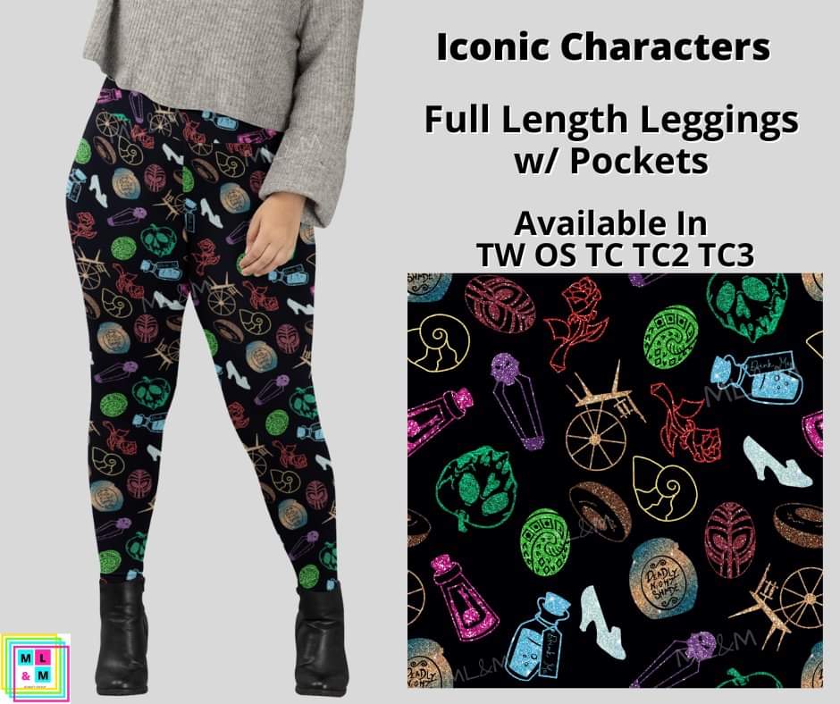 Iconic Characters Full Length w/ Pockets
