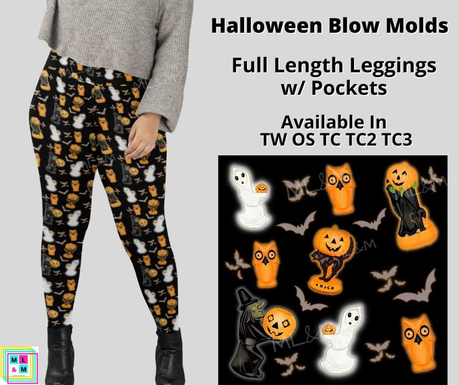 Halloween Blow Mold Full Length w/ Pockets