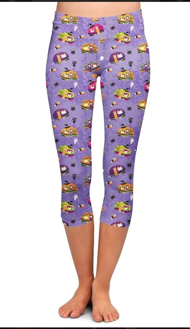 Halloween camping Capris with pockets