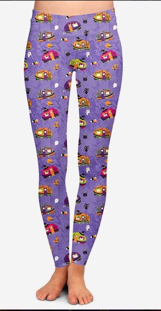 Halloween camping Capris with pockets