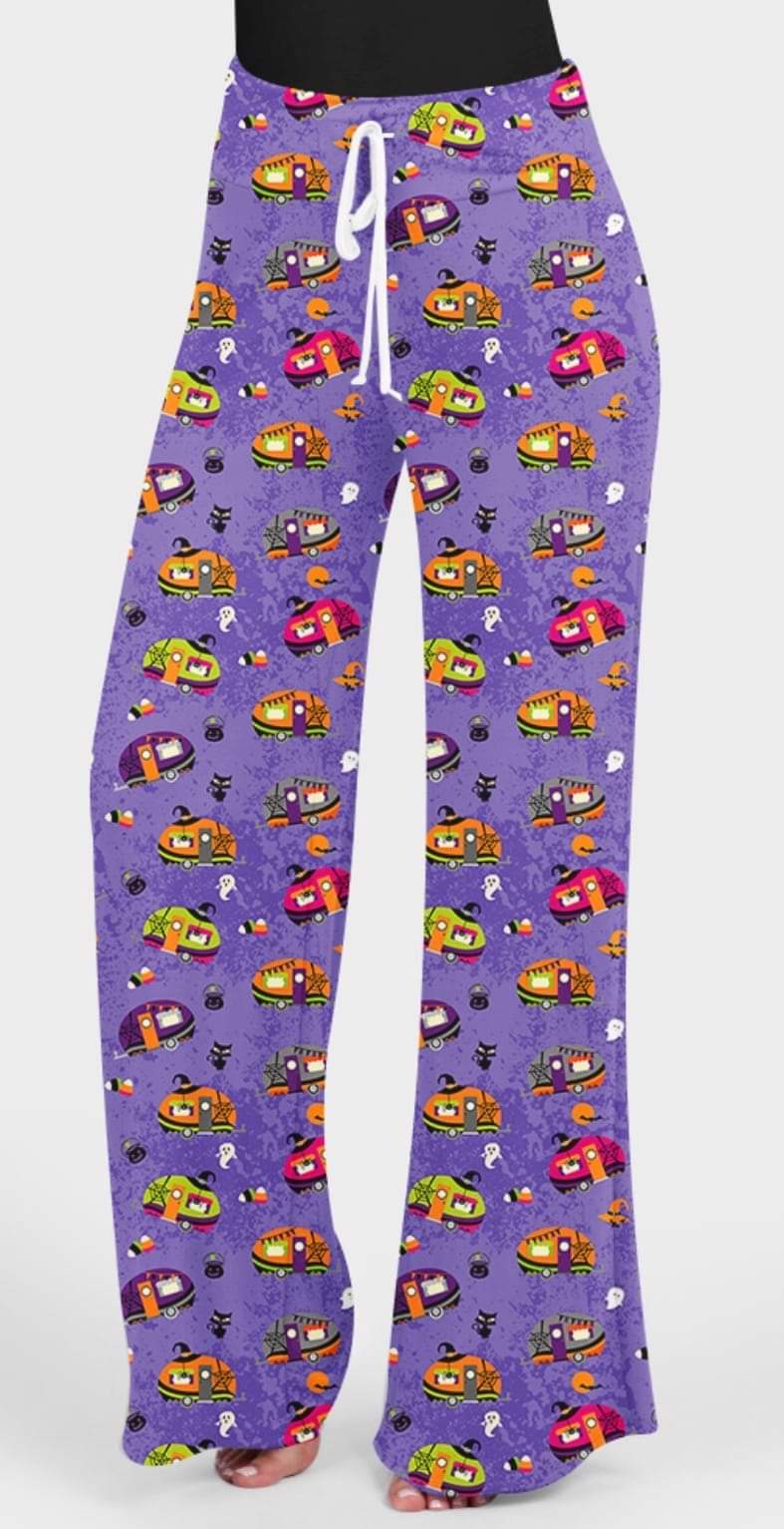 Halloween camping Capris with pockets