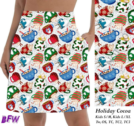 Holiday Cocoa skort