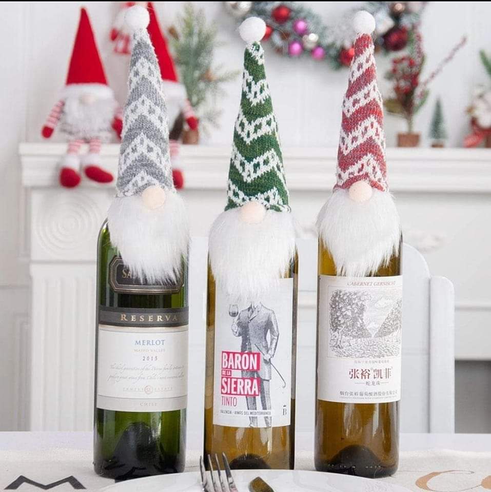 Gnome wine toppers