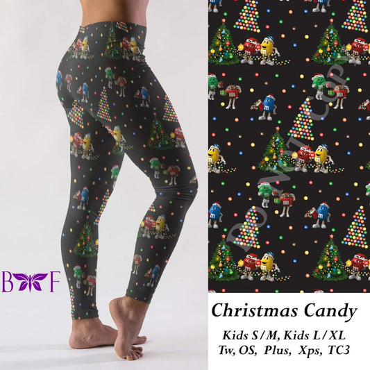 Christmas Candy capris, joggers, and loungers