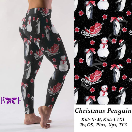 Christmas Penquin leggings