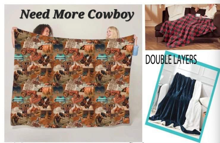 Need More Cowboy Blanket