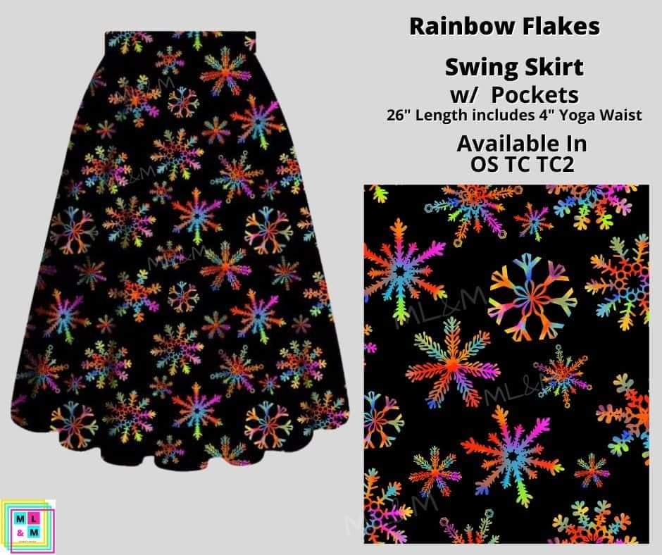 Rainbow Flakes Skirt