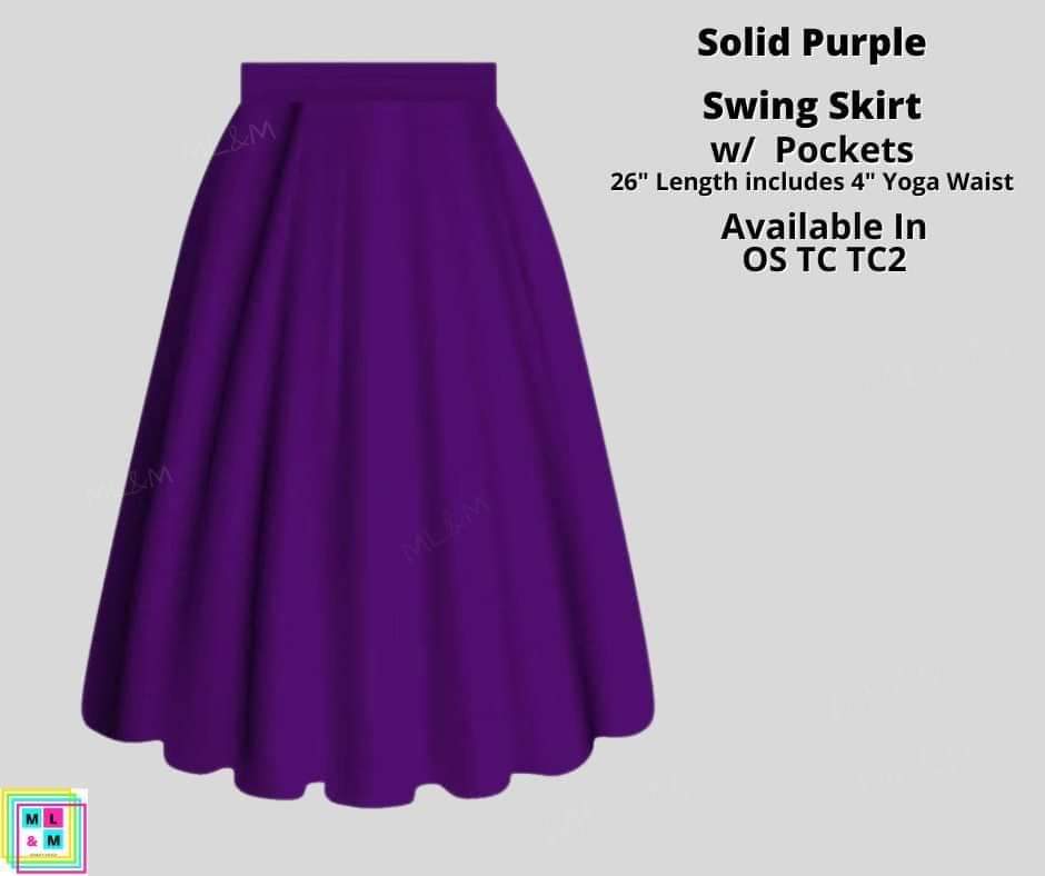 Solid Purple Skirt
