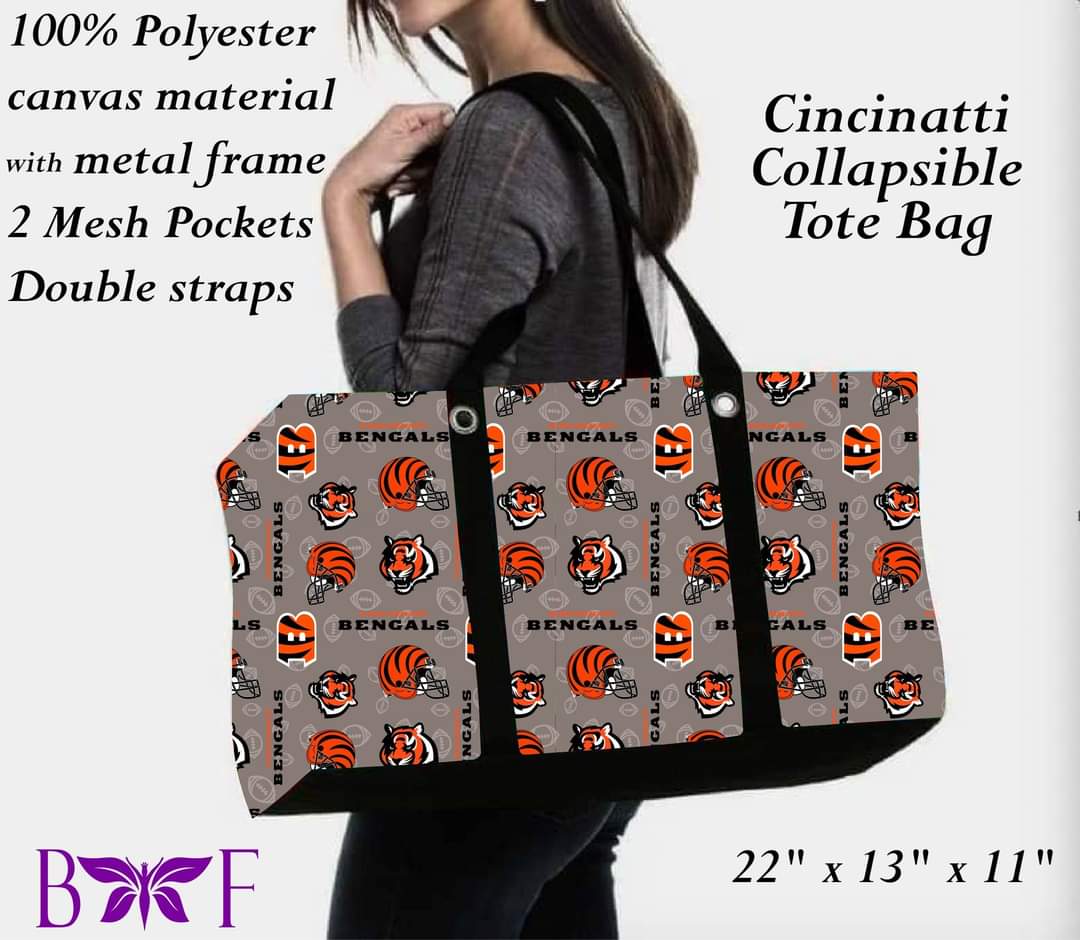 Cincinnati large tote and 2 inside mesh pockets