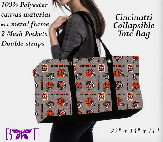 Cincinnati large tote and 2 inside mesh pockets