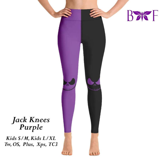 Jack Knees: purple leggings with pockets