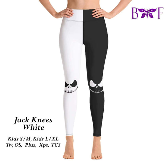 Jack knees white leggings with pockets