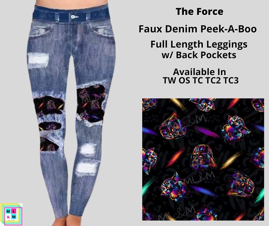 The Force Faux Denim Full Length