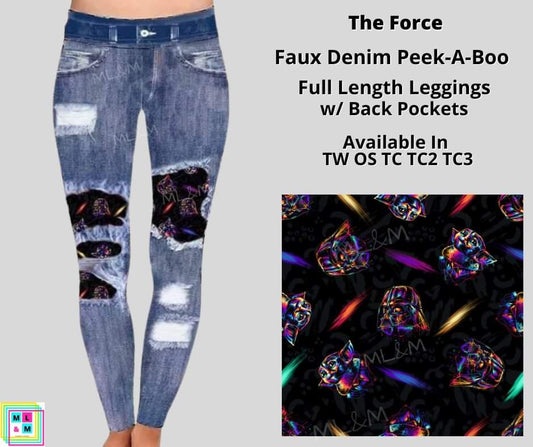 The Force Faux Denim Full Length