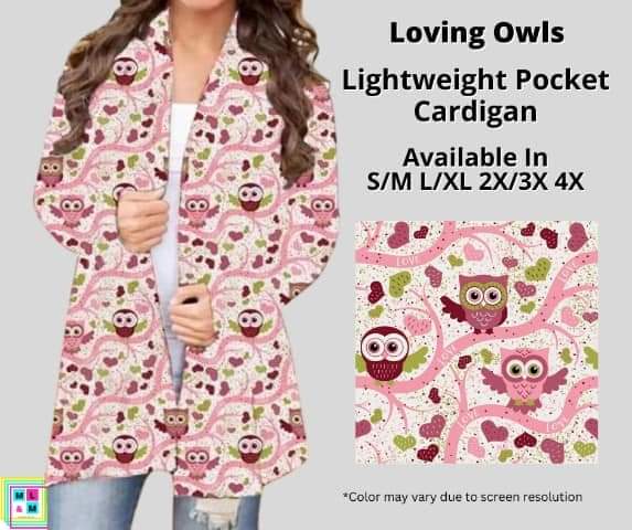 Loving Owls Pocket Cardigan