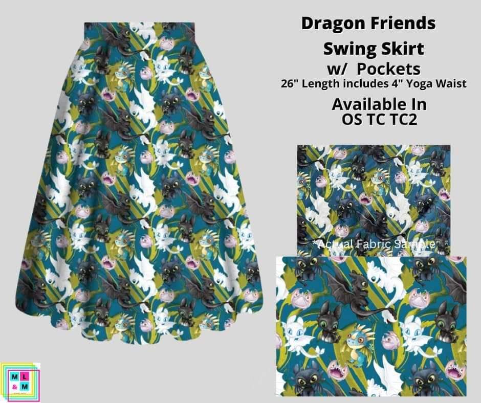 Dragon Friends Skirt