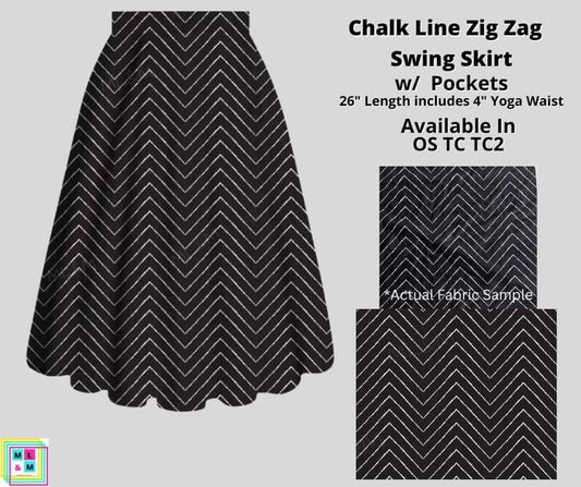 Chalk Line Zig Zag Skirt