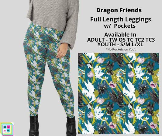 Dragon Friends Full Length Leggings