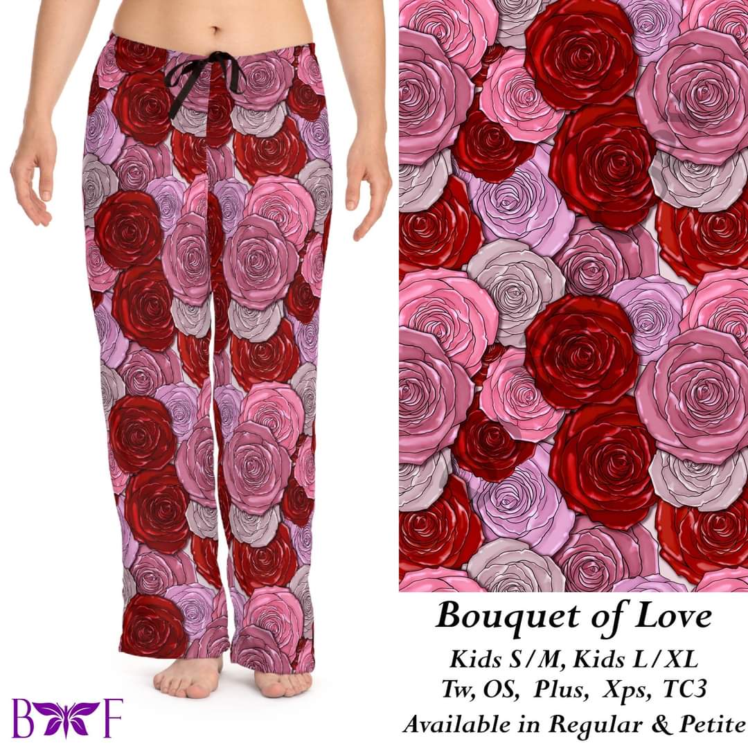 Bouquet of love leggings with pockets