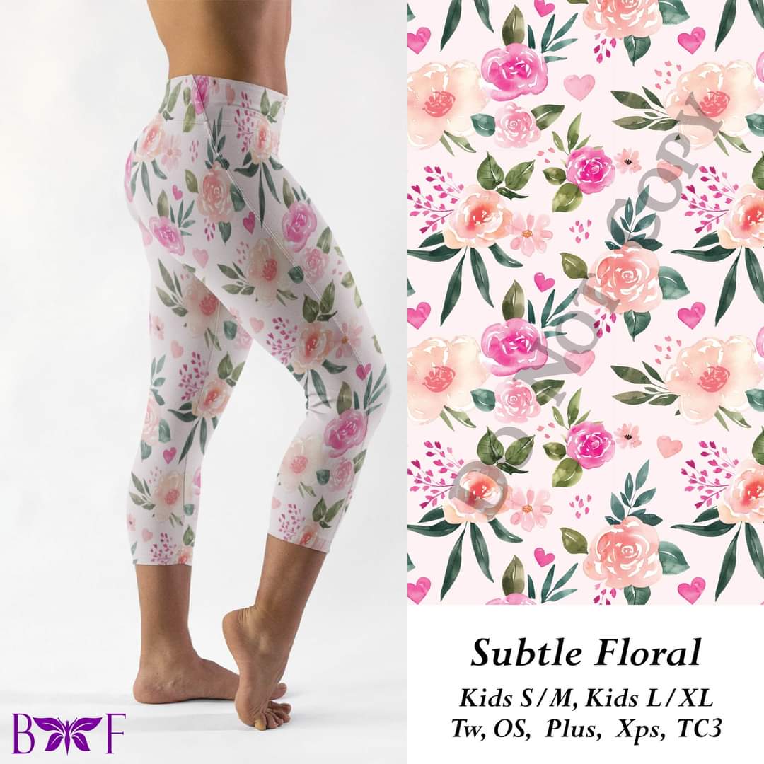 Subtle Floral leggings