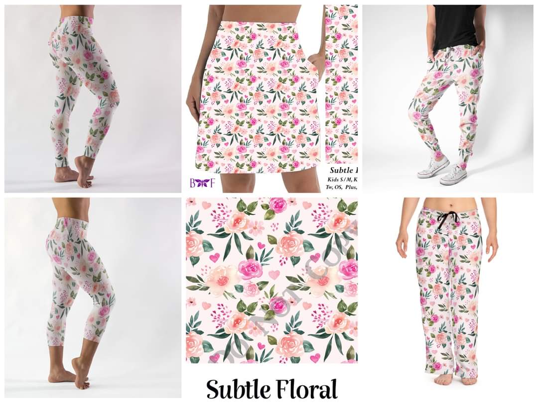 Subtle Floral leggings