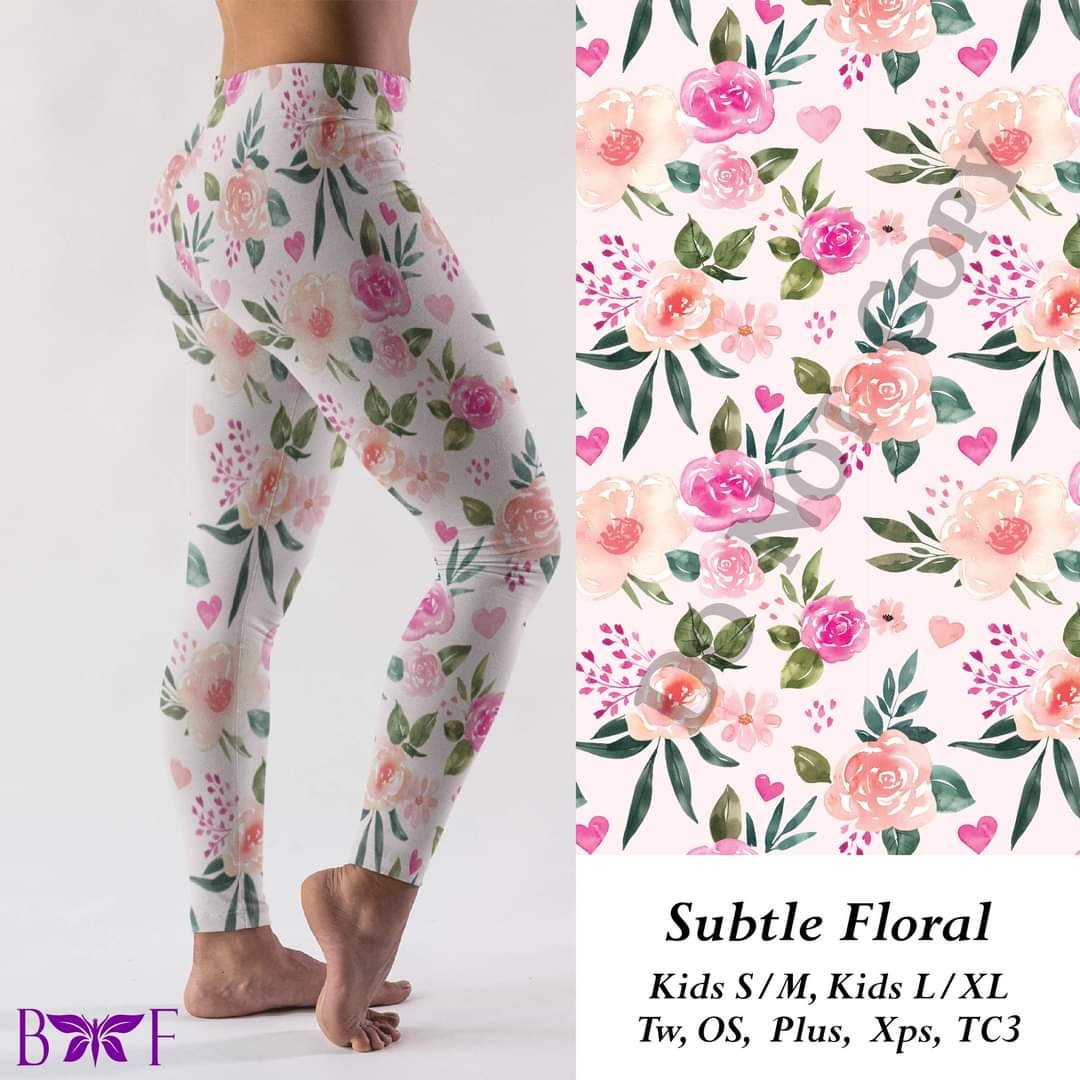 Subtle Floral leggings