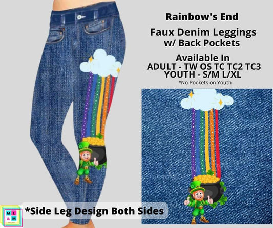 Rainbow's End Faux Denim Full Length