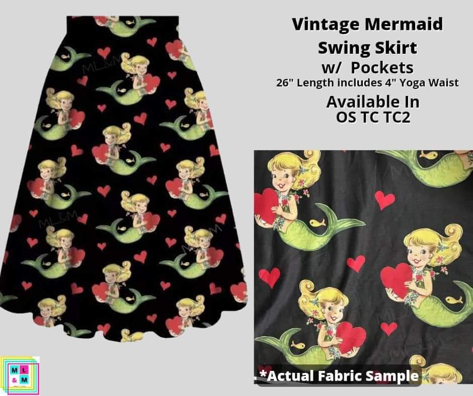 Vintage Mermaid Skirt