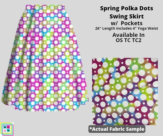 Spring Polka Dots Skirt