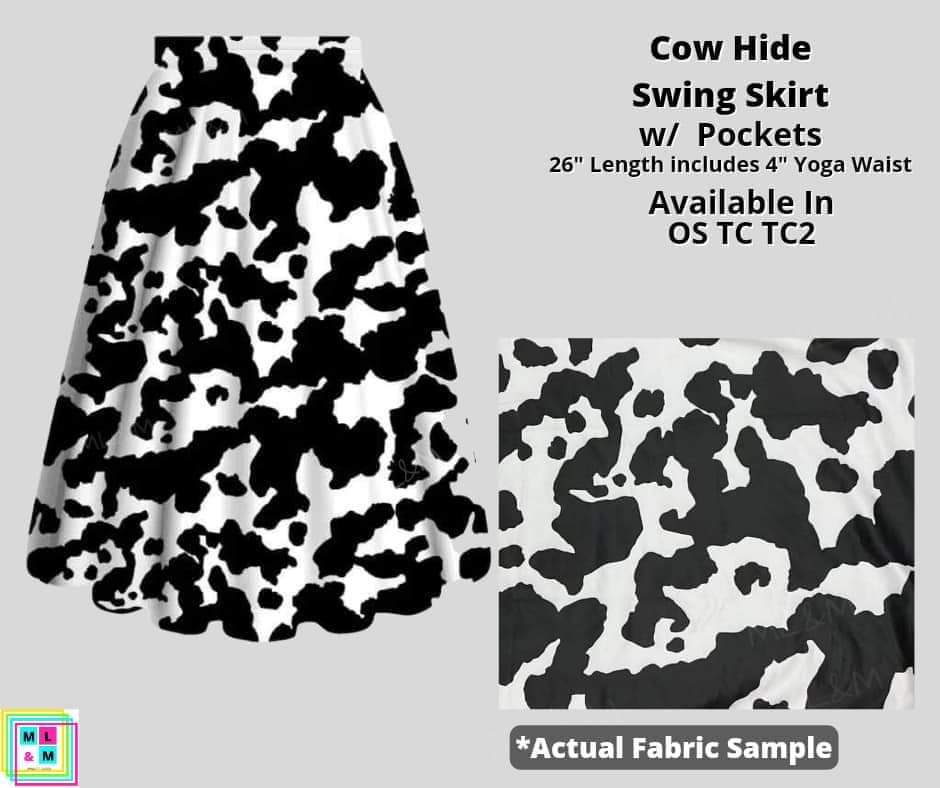 Cow Hide Skirt