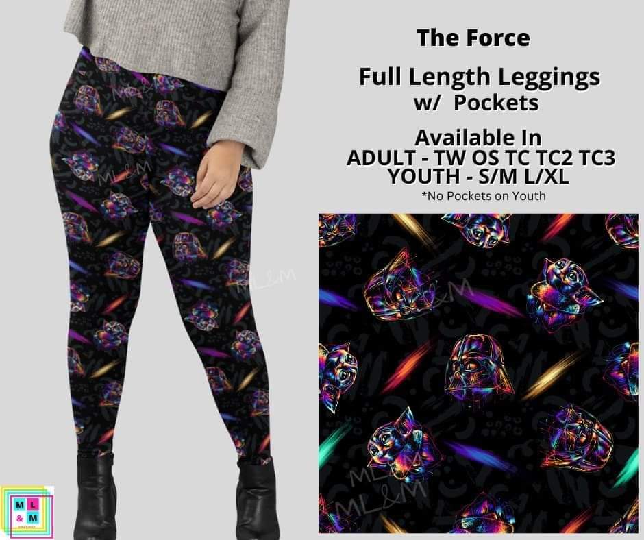 The Force Full Length Adult & Youth Leggings w/ Pockets