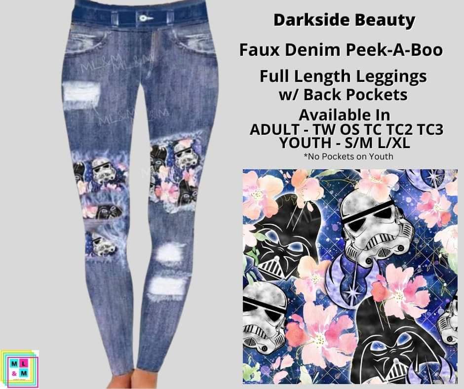 Darkside Beauty Faux Denim Full Length