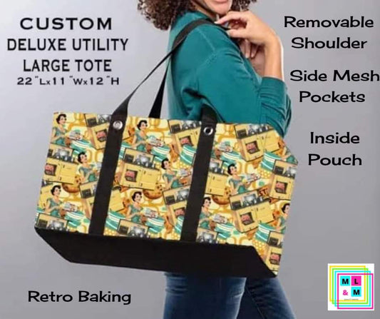 Retro Baking Collapsible Tote