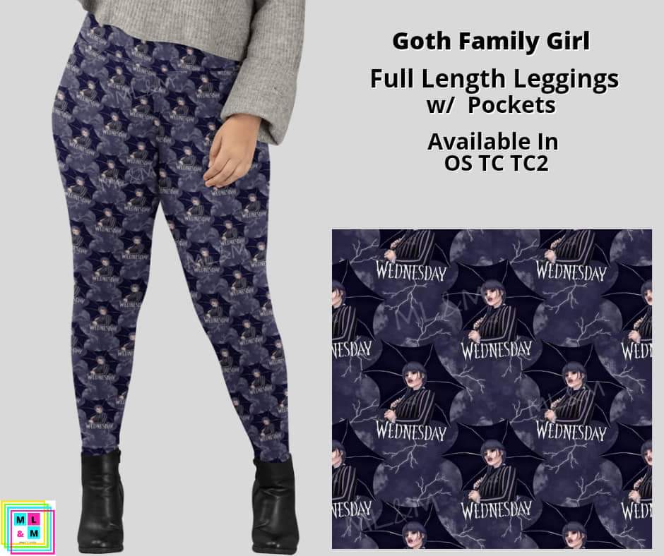 Goth Family Girl Full Length w/ Pockets