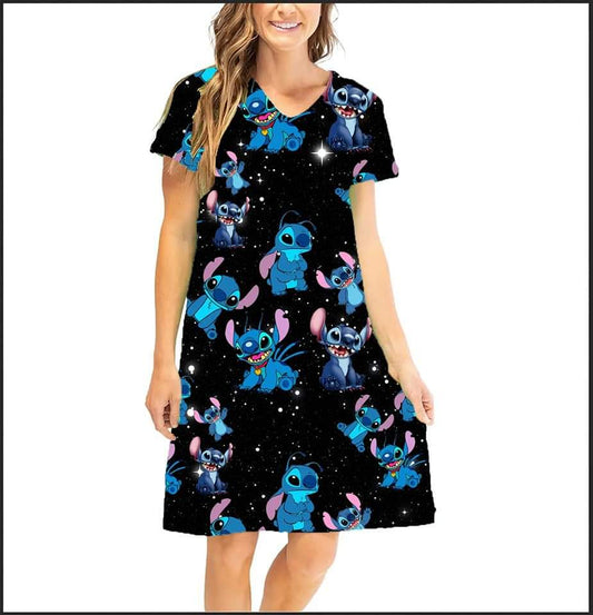Blue alien dress