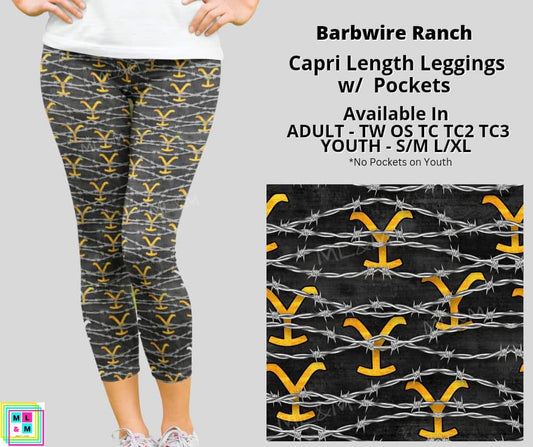 Barbwire Ranch Capri Length w/ Pockets