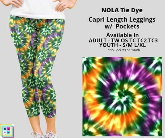 NOLA Tie Dye Capri Length w/ Pockets