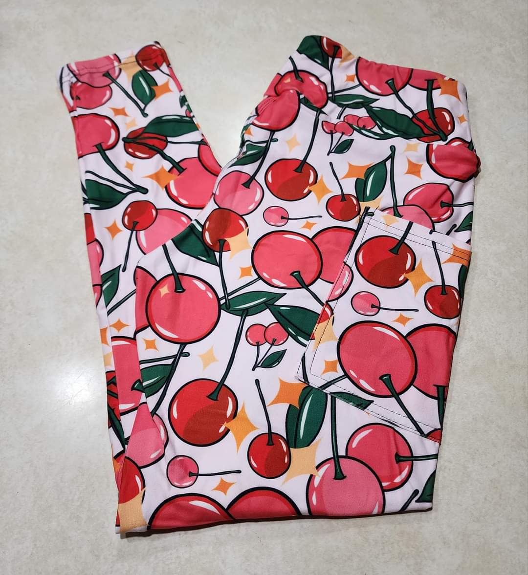 Cherry Stars Full Length w/ Pockets