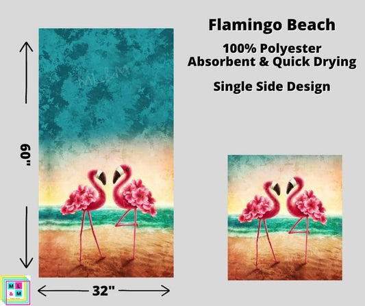 Flamingo Beach Towel