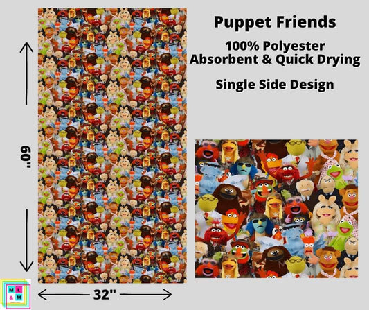 Puppet Friends Towel