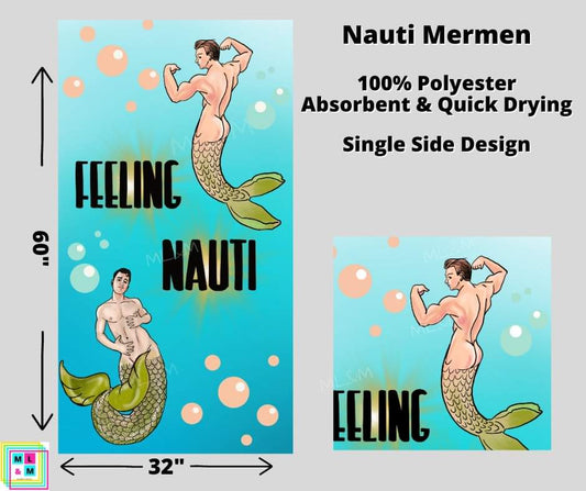 Nauti Mermen Towel