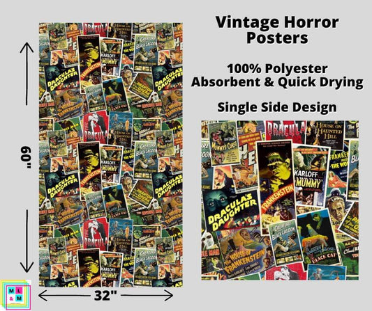 Vintage Horror Posters Towel