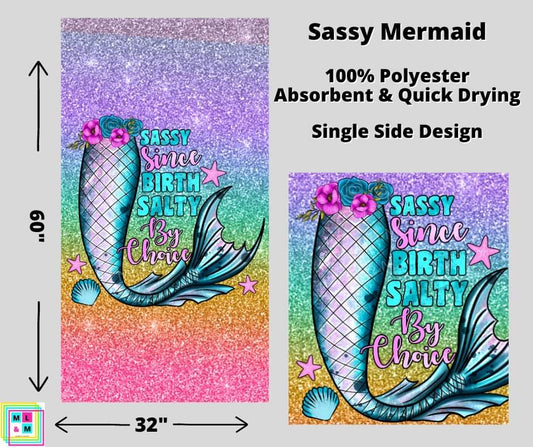Sassy Mermaid Towel
