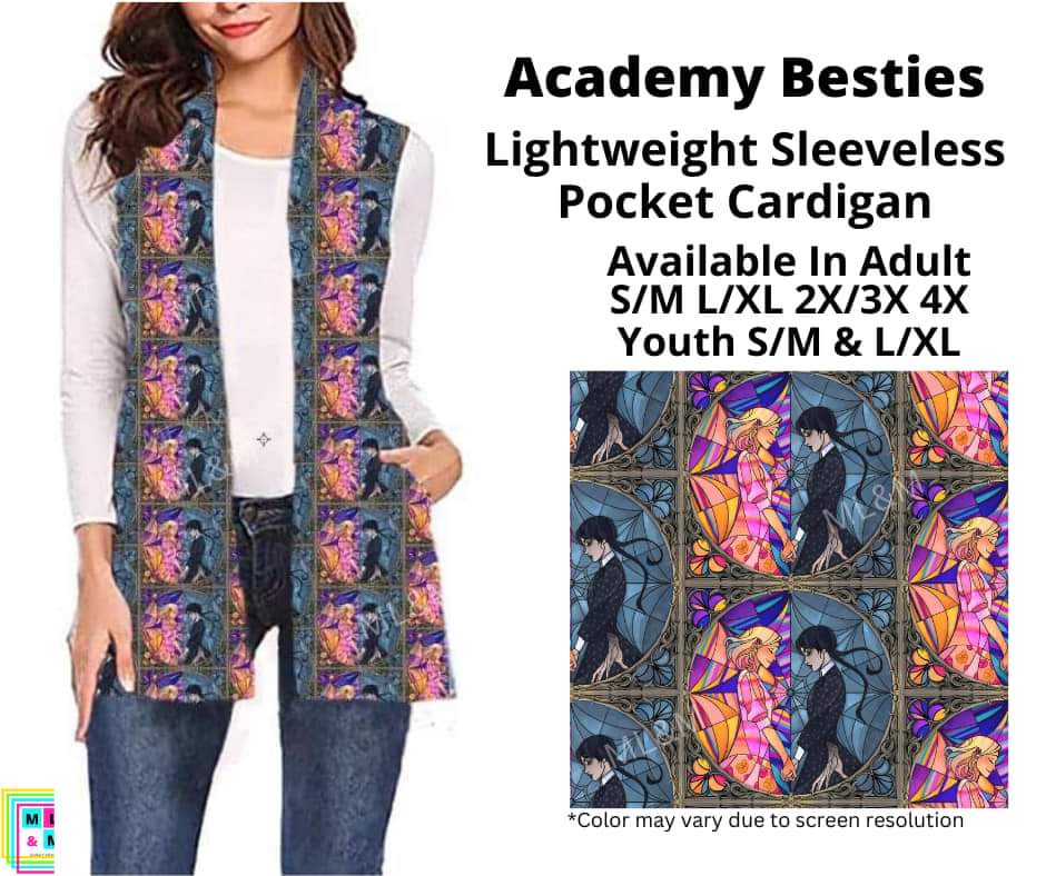 Academy Besties Sleeveless Pocket Cardigan