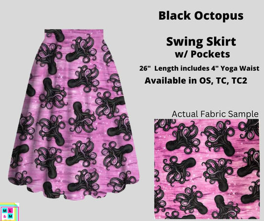 Black Octopus Skirt