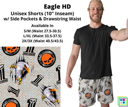 Eagle HD Unisex Shorts