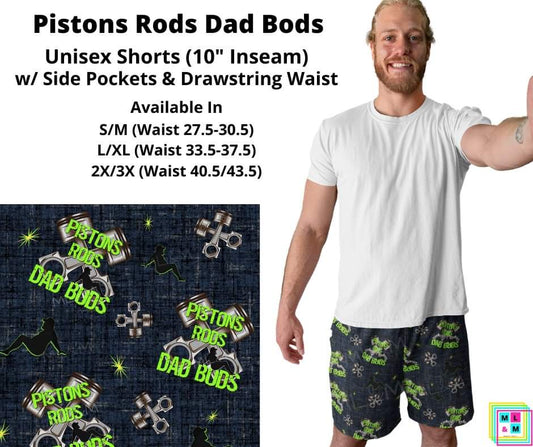Pistons Rods Dad Bods Unisex Shorts