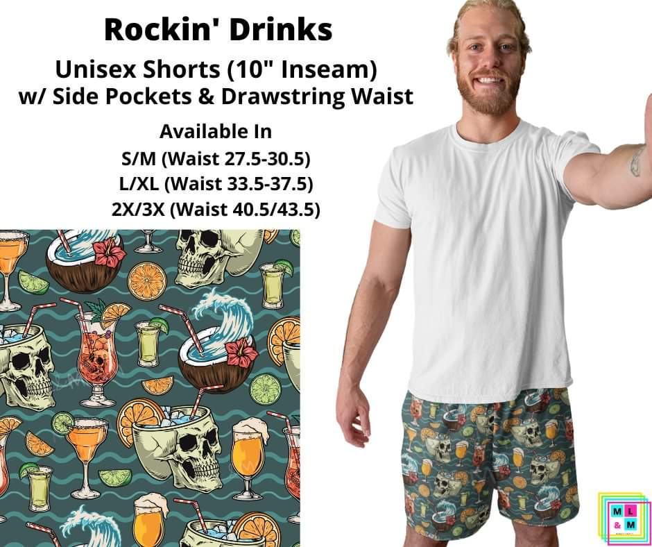 Rockin Drinks Unisex Shorts